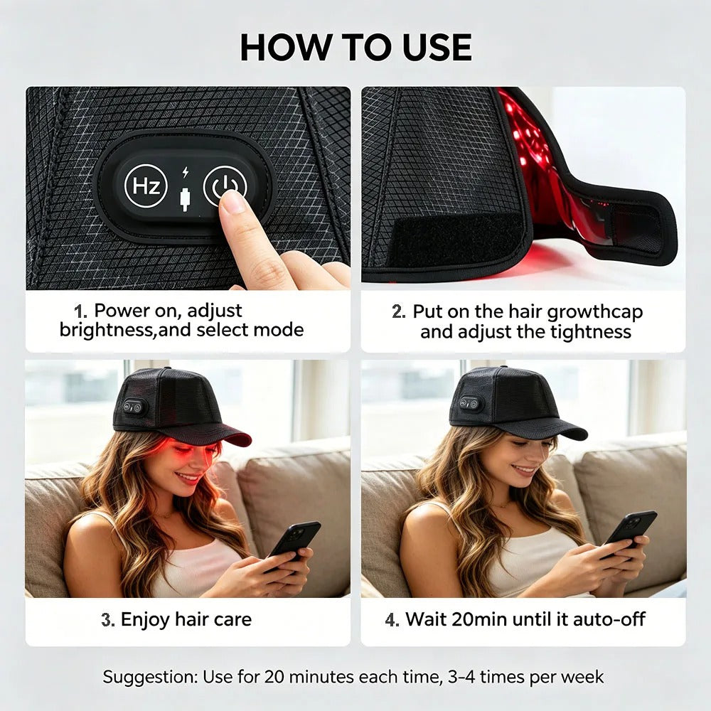 Red Light Therapy Hair Growth Cap For Hair Regrowth