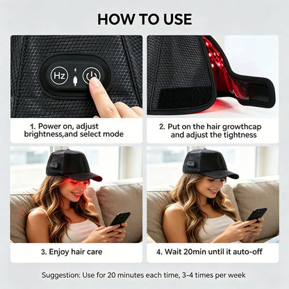 Red Light Therapy Hair Growth Cap For Hair Regrowth